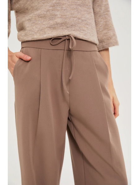 Moodo Svijetlosmeđe široke hlače Moodo