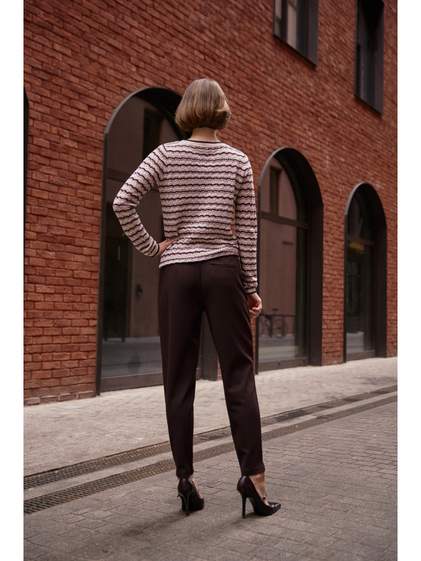 Moodo Smeđe skraćene hlače Moodo