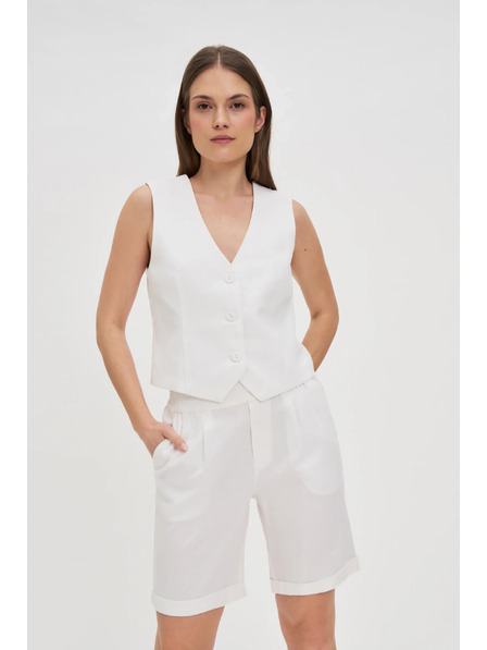 Moodo Ženske kratke hlače Moodo - bijele