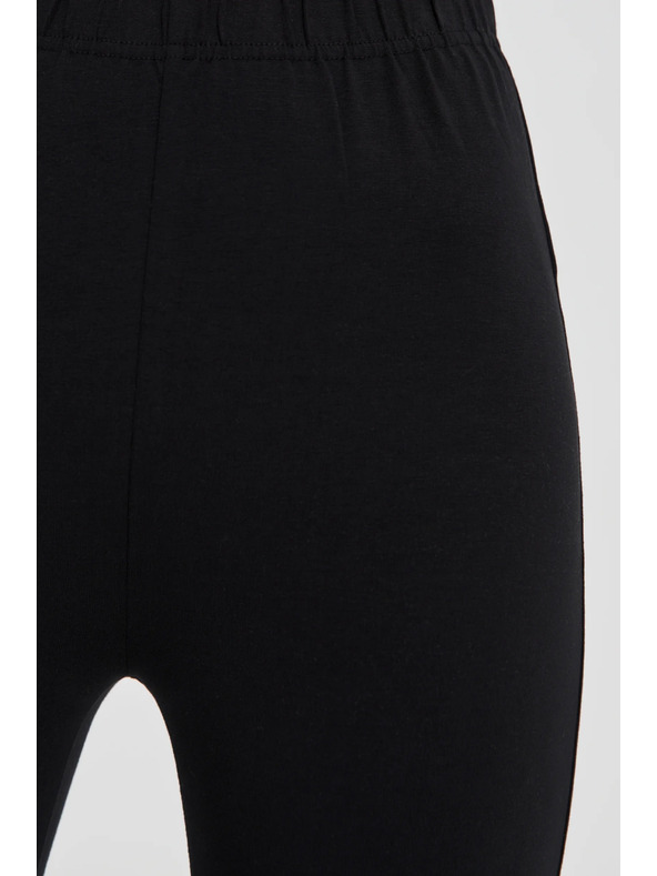 Moodo Crne ženske 3/4 tajice s vezicama