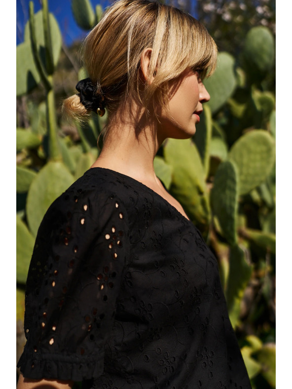 Moodo Crna ženska košulja madeira