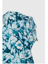 Moodo Plavo-zelena uzorovana ženska košulja