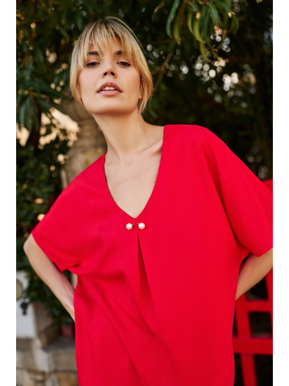 Moodo Crvena labava bluza