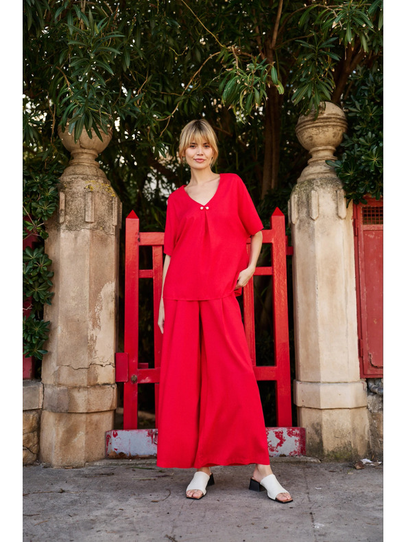 Moodo Crvena labava bluza