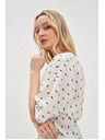 Moodo Bijela uzorovana bluza