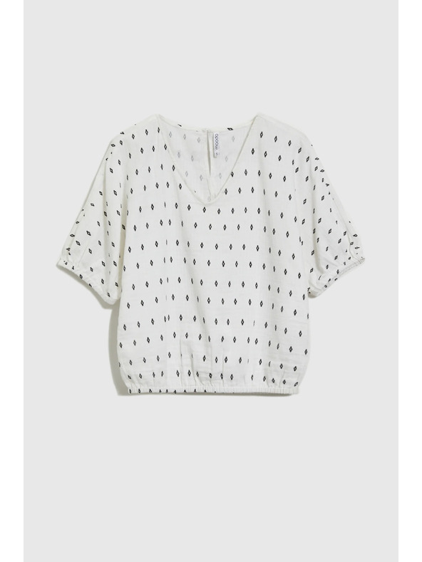 Moodo Bijela uzorovana bluza