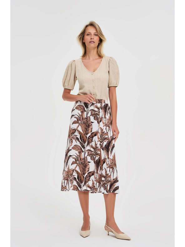 Moodo Ženska majica Moodo – svijetlo bež