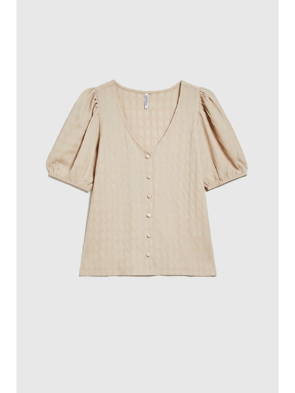 Moodo Ženska majica Moodo – svijetlo bež