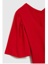 Moodo Crvena bluza s širokim rukavima