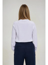 Moodo Ženska bijela bluza s ovratnikom Moodo