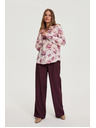 Moodo Ružičasta cvjetna bluza Moodo