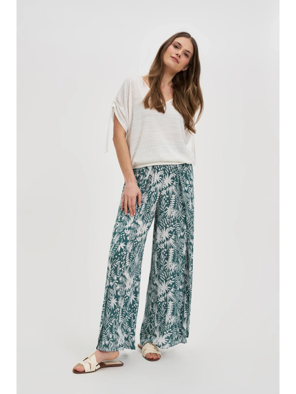 Moodo Bijeli top sa stezanjem na rukavima