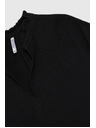 Moodo Crna pamučna labava bluza