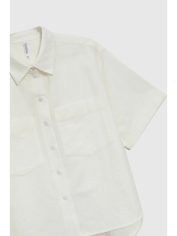 Moodo Bijela bluza s kratkim rukavima