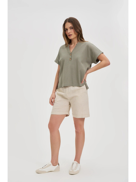 Moodo Khaki labavi top