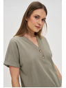 Moodo Khaki labavi top