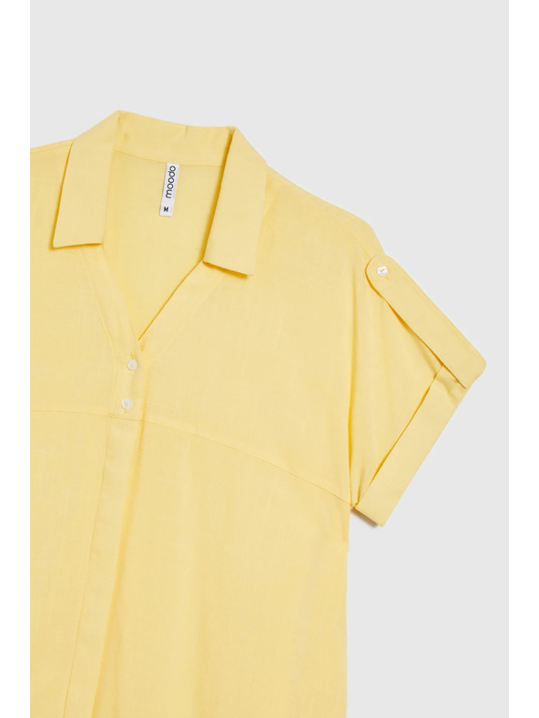 Moodo Masleno žuta bluza s kratkim rukavima