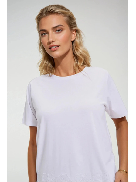 Moodo Bijeli top s madeira rubom