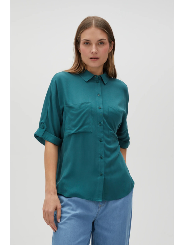 Moodo Zelena košulja s opcionalnom dužinom rukava