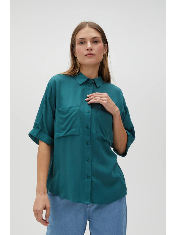 Moodo Zelena košulja s opcionalnom dužinom rukava