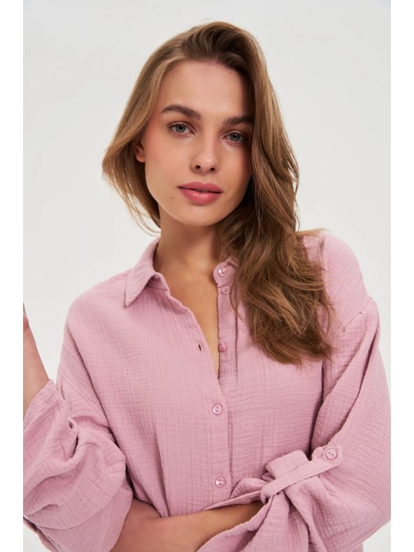 Moodo Puder ružičasta košulja Moodo
