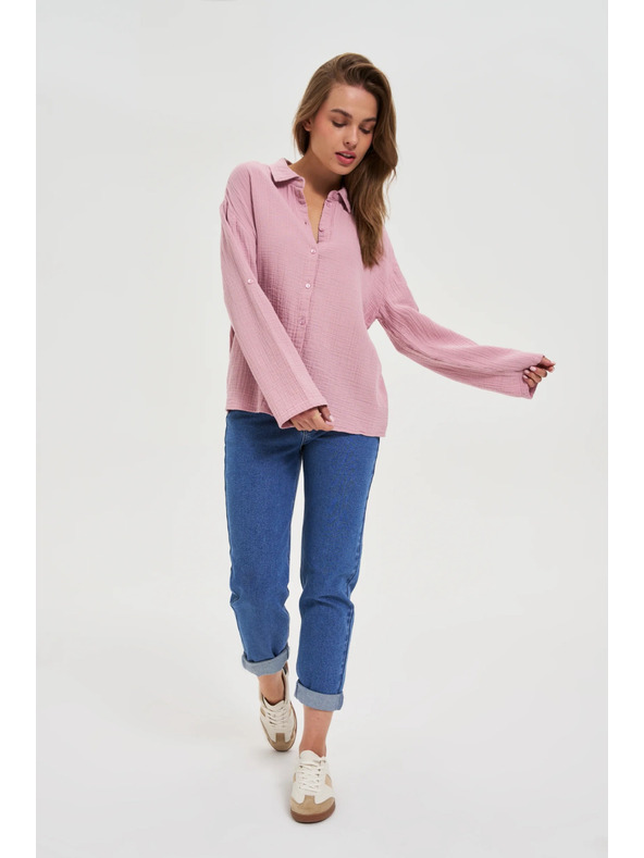 Moodo Puder ružičasta košulja Moodo