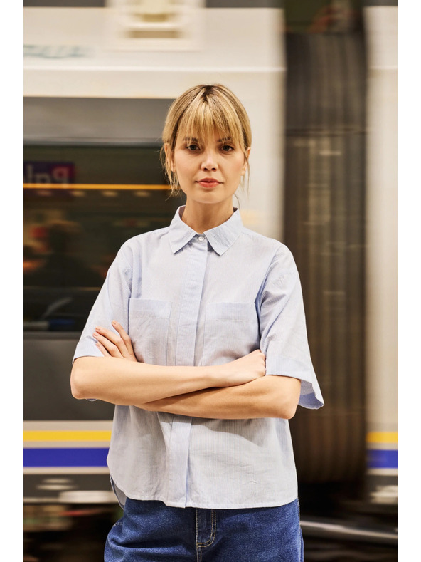 Moodo Ženska svijetloplava košulja