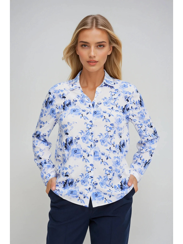 Moodo Svijetloplava cvjetna košulja Moodo