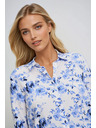 Moodo Svijetloplava cvjetna košulja Moodo