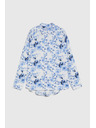 Moodo Svijetloplava cvjetna košulja Moodo