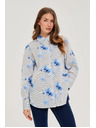 Moodo Ženska košulja Moodo – bijela/plava