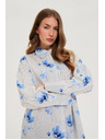 Moodo Ženska košulja Moodo – bijela/plava
