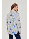Moodo Ženska košulja Moodo – bijela/plava