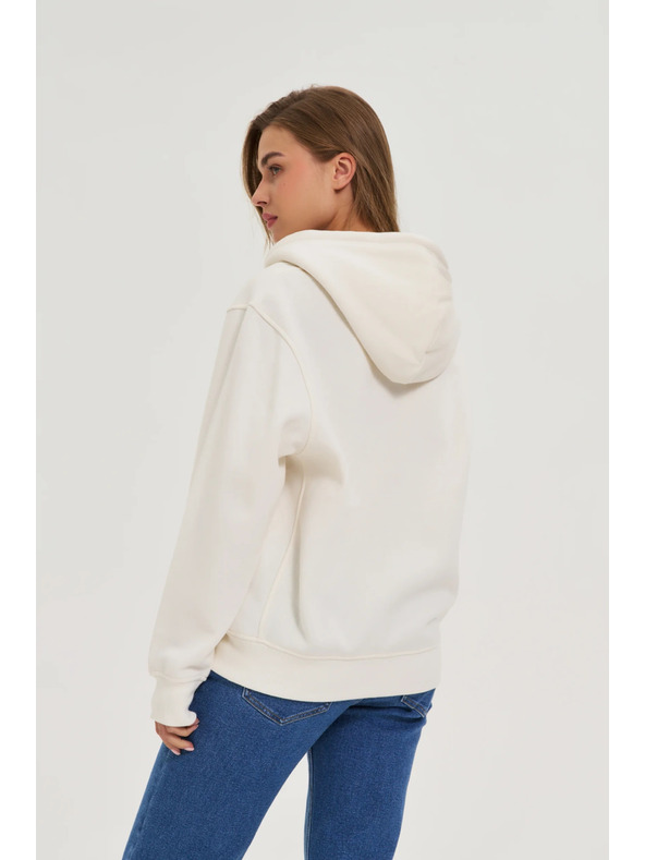 Moodo Ženski duks na zatvarač Moodo - bijela boja