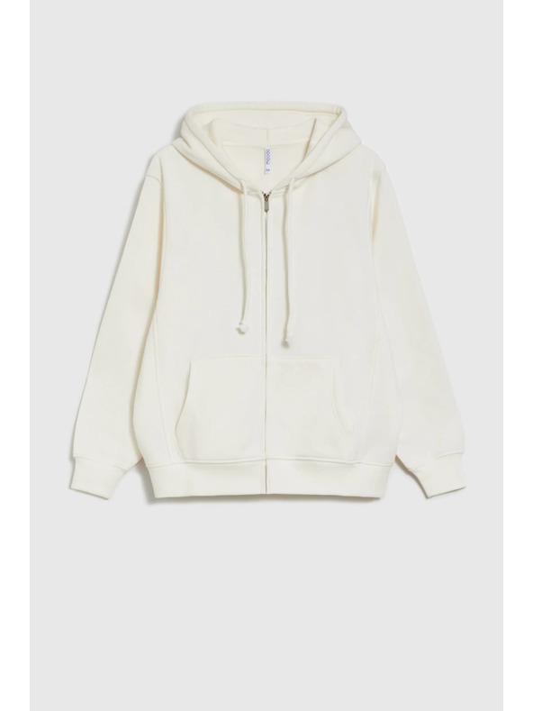 Moodo Ženski duks na zatvarač Moodo - bijela boja