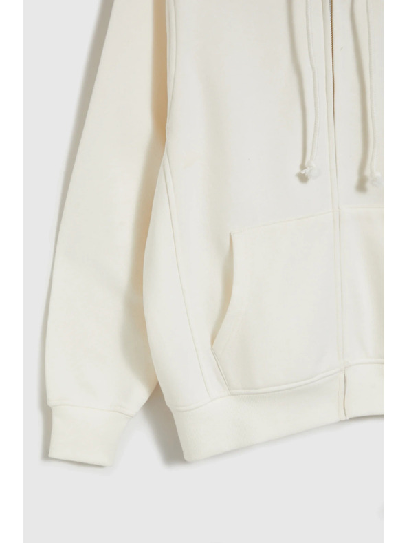 Moodo Ženski duks na zatvarač Moodo - bijela boja