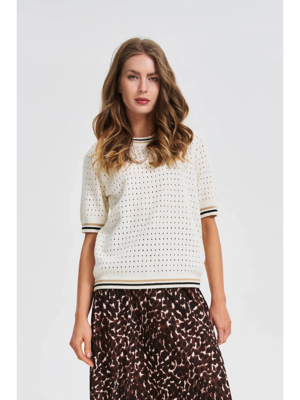 Moodo Ženski džemper Moodo – bijela boja