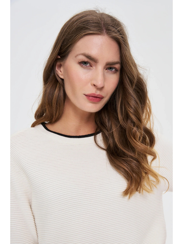 Moodo Ženski džemper Moodo – bijela boja