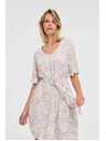 Moodo Ženske uzorkovane haljine Moodo s pojasom