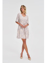 Moodo Ženske uzorkovane haljine Moodo s pojasom