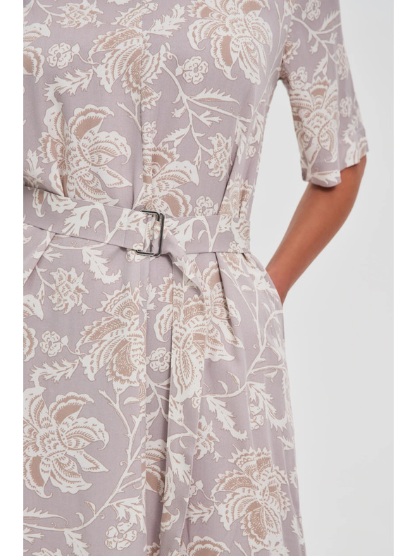 Moodo Ženske uzorkovane haljine Moodo s pojasom