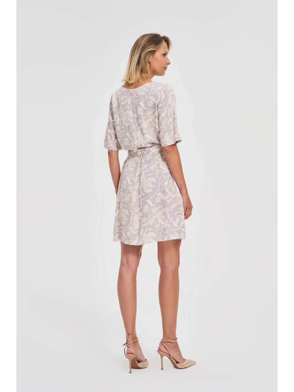Moodo Ženske uzorkovane haljine Moodo s pojasom