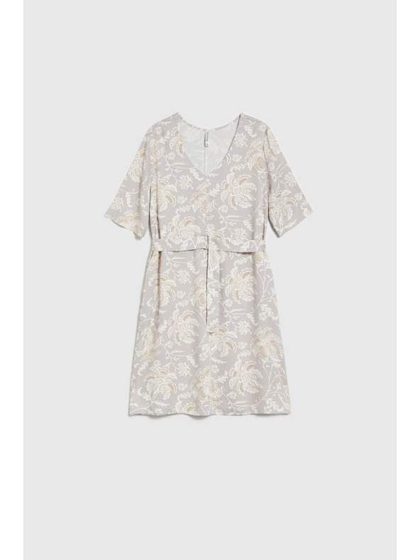 Moodo Ženske uzorkovane haljine Moodo s pojasom