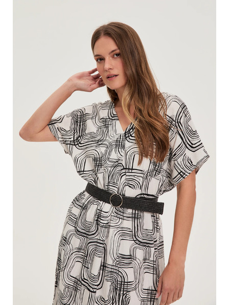 Moodo Ženske haljine Moodo s pojasom