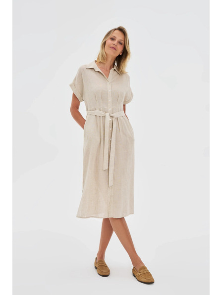 Moodo Ženske košuljaste haljine Moodo - bež