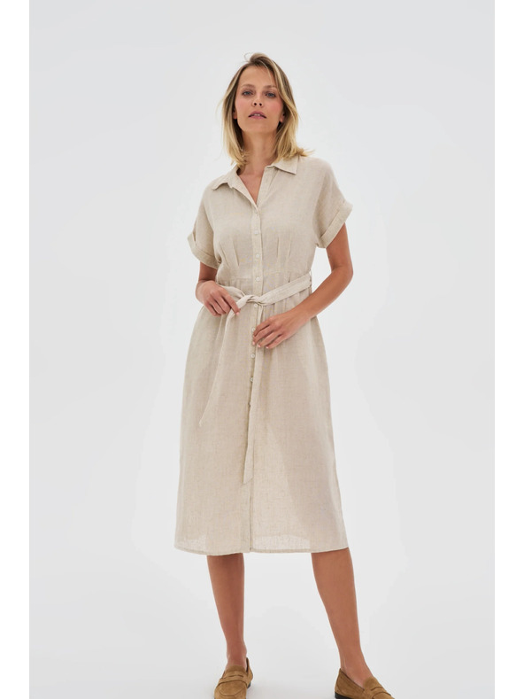 Moodo Ženske košuljaste haljine Moodo - bež