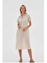 Moodo Ženske košuljaste haljine Moodo - bež