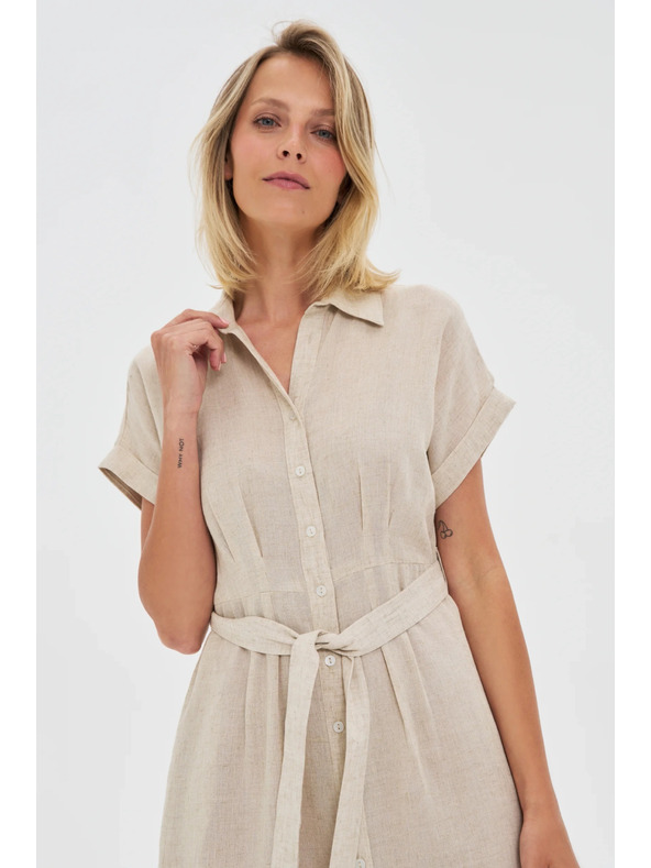Moodo Ženske košuljaste haljine Moodo - bež