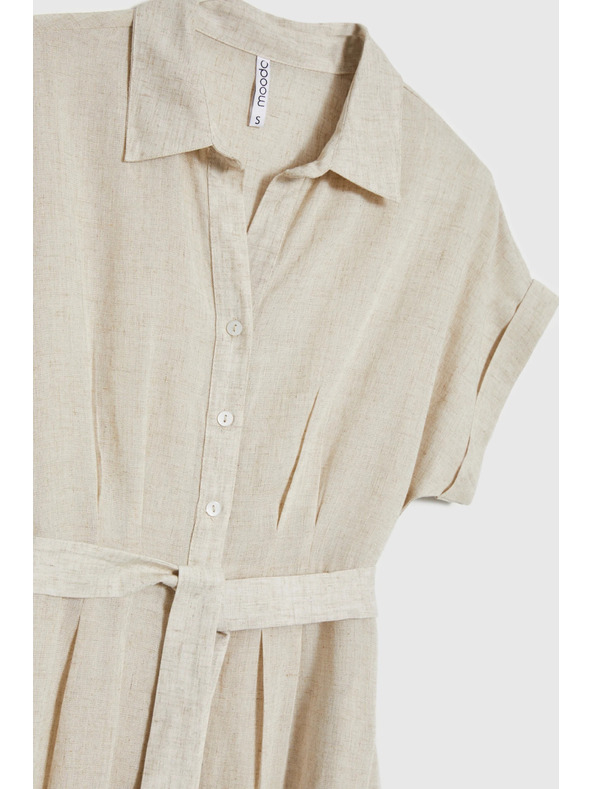 Moodo Ženske košuljaste haljine Moodo - bež