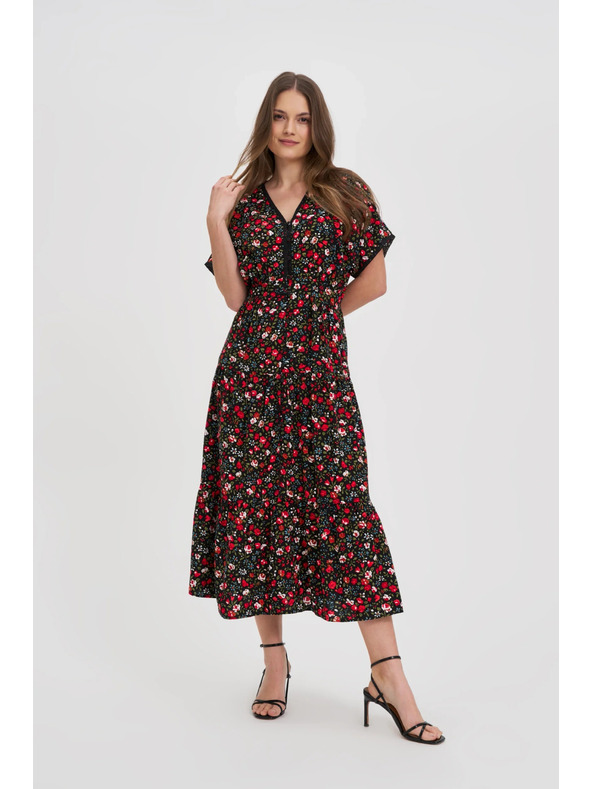 Moodo Ženske haljine Moodo crveno-crne